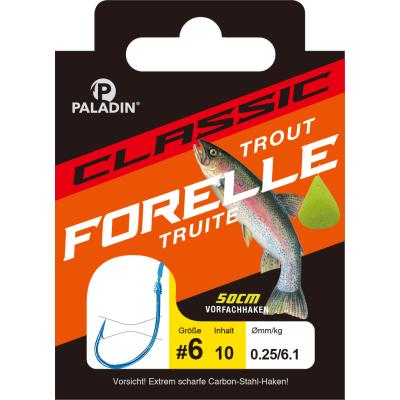 Paladin Classic Forelle gebunden 50cm blau Gr.6 0,25mm 6,1kg 10St. von Paladin