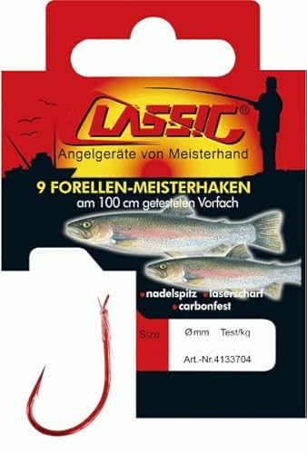 Paladin Classic Forellenhaken rot 100cm Größe 6 Paladin Classic Forellenhaken rot 100cm Größe 6 von FOXCUP