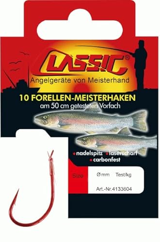 Paladin Classic Forellenhaken rot 50cm Größe 8 Paladin Classic Forellenhaken rot 50cm Größe 8 von Paladin