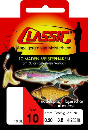 Paladin Classic Madenhaken gebunden, Hakengröße:10 von Paladin