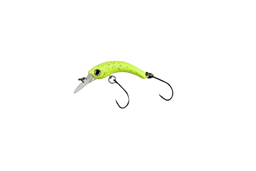 Paladin Curvy Mini Wobbler L 4,2cm 3,1g Slow Sinking - Forellenwobbler, Farbe:fluogelb-Glitter von Paladin