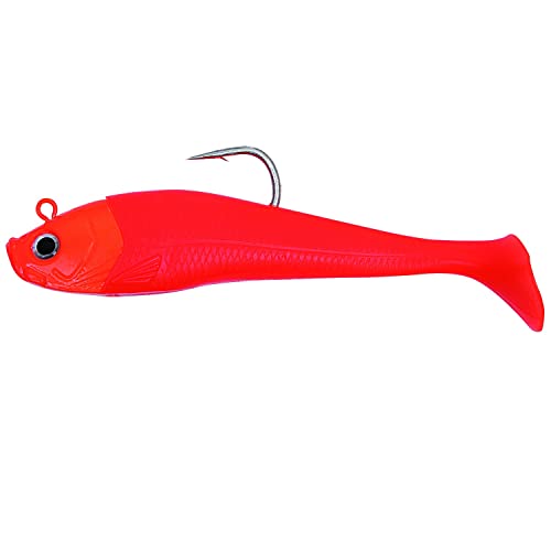 Paladin Gummiköder 20cm + Jigkopf 300g orange - Gummifisch zum Meeresangeln, Kunstköder für Dorsch & Heilbutt, Meeresköder Paladin Gummiköder 20cm + Jigkopf 300g orange - Gummifisch zum Meeresangeln, Kunstköder für Dorsch & Heilbutt, Meeresköder von Paladin