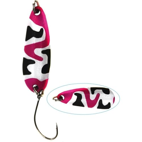 Paladin Unisex – Erwachsene Kunstköder Forellenblinker Trout Spoon Modell VII Gewicht 3,6 g, Camou-pink-schwarz/Camou-pink-schwarz, 3,6g Paladin Unisex – Erwachsene Kunstköder Forellenblinker Trout Spoon Modell VII Gewicht 3,6 g, Camou-pink-schwarz/Camou-pink-schwarz, 3,6g von Paladin