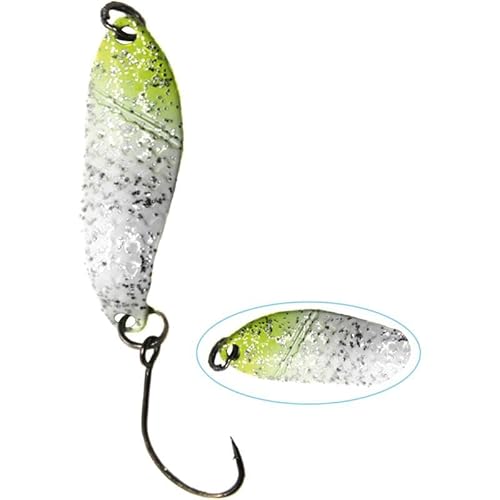 Paladin Kunstköder Forellenblinker Trout Spoon Modell X Gewicht 4,3 g Farbe Fluo gelb - Weiss / Fluo gelb - weiss Blinker für Barsch und Forelle Paladin Kunstköder Forellenblinker Trout Spoon Modell X Gewicht 4,3 g Farbe Fluo gelb - Weiss / Fluo gelb - weiss Blinker für Barsch und Forelle von Paladin