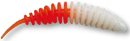 Paladin Probaits Feinripp Gummiköder - geflavourte Forellenköder, Länge/Packungsinhalt:6.5cm / 7 Stück, Farbe/Geschmack:Sweet Orange/Knoblauch von Paladin