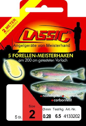 Paladin Sbirulino Forellenhaken Teighaken Sbirolinohaken 50cm Haken, Größe:6 Paladin Sbirulino Forellenhaken Teighaken Sbirolinohaken 50cm Haken, Größe:6 von Paladin