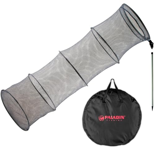 Paladin Setzkescher 200cm + Erdspiess, Kescher zum Fische hältern, Fischkescher, Angelkescher, Fischnetz Paladin Setzkescher 200cm + Erdspiess, Kescher zum Fische hältern, Fischkescher, Angelkescher, Fischnetz von Paladin