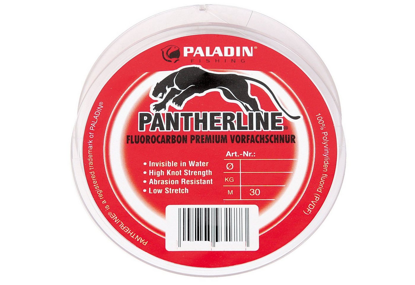 Paladin Vorfachschnur Paladin Fluo-Carbon-Vorfachschnur 30m 0,18mm 6kg - Angelschnur, (30-St) Paladin Vorfachschnur Paladin Fluo-Carbon-Vorfachschnur 30m 0,18mm 6kg - Angelschnur, (30-St) von Paladin