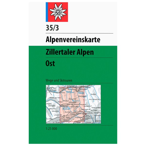Panico - Zillertaler Alpen Ost - Wanderkarte 35/3 von Panico