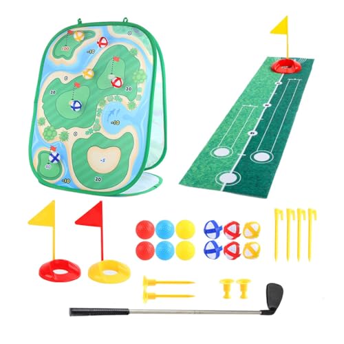 Paodduk Golf-Chipping-Spielset, Chip-and-Stick-Golfspiel | Golf-Übungsmatten-Sets - Familienspaß-Sportspielzeug für Gartenpartys im Hinterhof, Spiele im Freien für Erwachsene und Kinder, Golfspiele von Paodduk