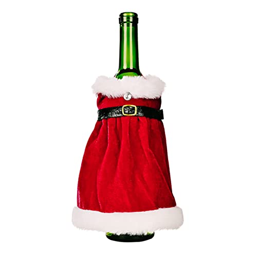 Weinflaschenüberzug für Weihnachten, Pullover, Kleid, Champagnerflasche, Weihnachtsdekoration, Zuhause, Urlaub, Party, Geschenk, Weihnachten, Weinflaschentaschen für Geschenke, B von Paopaoldm