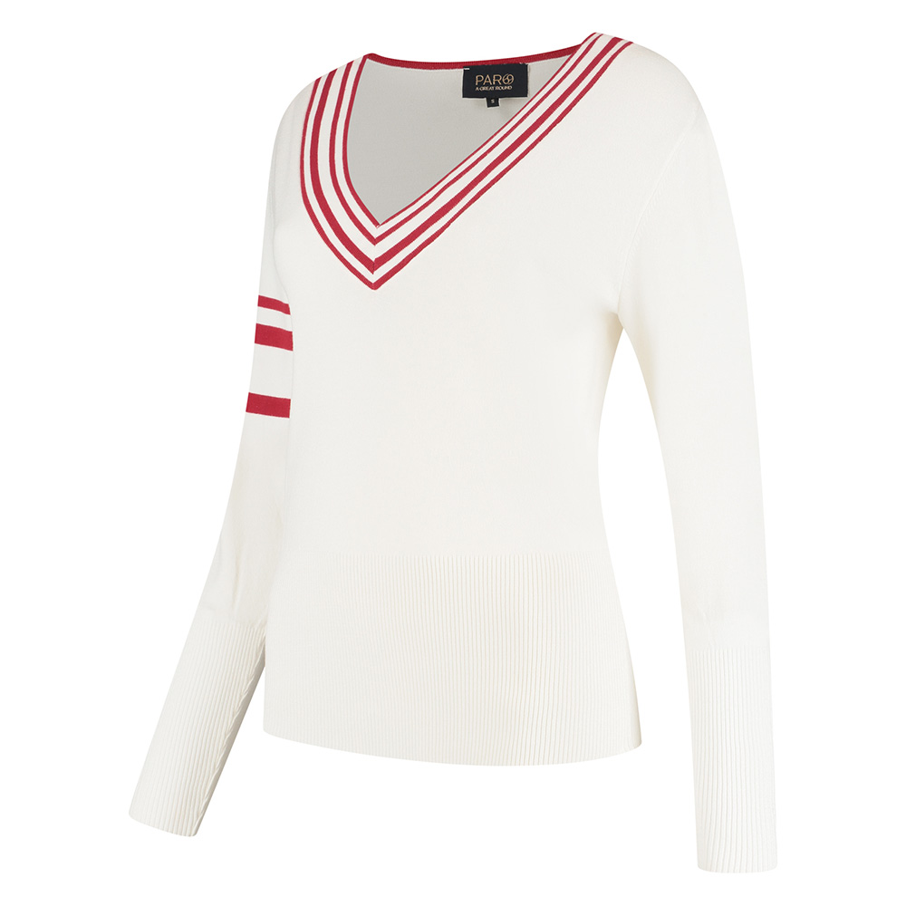 'Par 69 Golf Belle Damen Pullover weiss/rot' 'Par 69 Golf Belle Damen Pullover weiss/rot' von 'Par 69'