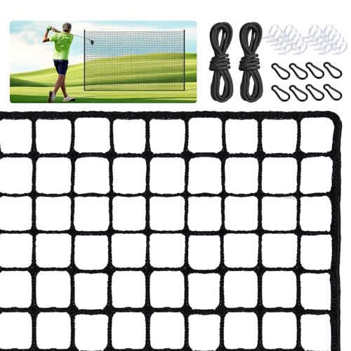 Golf-Netz, Golf-Übungsnetze für Hinterhof, 4,5 x 9,1 m, echtes Golfbälle, Nylon-Netz, Golfnetz für Garagenschaukeltraining, robustes Golfschlagnetz von ParPeak