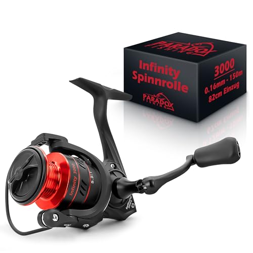 Paradox Fishing Infinity Spinnrolle 3000, 150m/0,16mm - die perfekte Angelrolle zum Zanderangeln Paradox Fishing Infinity Spinnrolle 3000, 150m/0,16mm - die perfekte Angelrolle zum Zanderangeln von Paradox Fishing