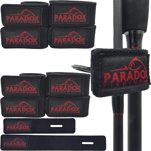 Paradox Fishing Rutenbänder 8 St.für 4 Ruten I Rutenband Ruten Klettband Rutenschutz Angeln Angelausrüstung - Angelzubehör von Paradox Fishing