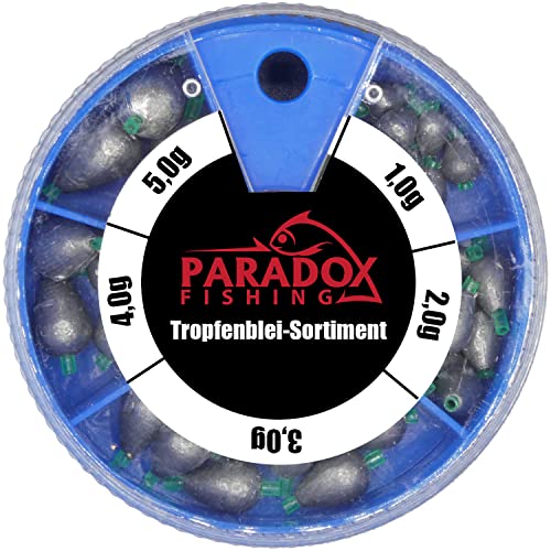 Paradox Fishing Tropfenblei Set - Bleischrot Angeln Angelblei Blei Angeln Angelzubehör Schrotblei - Posen Angeln von Paradox Fishing