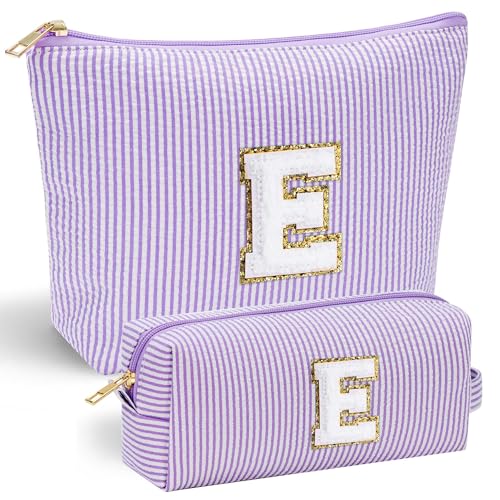 Parima Geburtstagsgeschenk für Frauen Mädchen - Lila Kosmetiktasche Reise Kosmetiktaschen Personalisierte Geschenke für Mädchen Schwester Geschenk für Frauen Freundin Kosmetiktasche mit Buchstaben E Parima Geburtstagsgeschenk für Frauen Mädchen - Lila Kosmetiktasche Reise Kosmetiktaschen Personalisierte Geschenke für Mädchen Schwester Geschenk für Frauen Freundin Kosmetiktasche mit Buchstaben E von Parima
