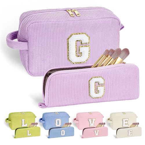 Parima Geburtstagsgeschenk für Mädchen Frauen - Kosmetiktasche Mädchen 12 Jahre Reiseutensilien Cord Buchstaben Kosmetiktasche Geburtstagsgeschenk für Frauen Freundin Geschenke Lila Schminktasche G Parima Geburtstagsgeschenk für Mädchen Frauen - Kosmetiktasche Mädchen 12 Jahre Reiseutensilien Cord Buchstaben Kosmetiktasche Geburtstagsgeschenk für Frauen Freundin Geschenke Lila Schminktasche G von Parima
