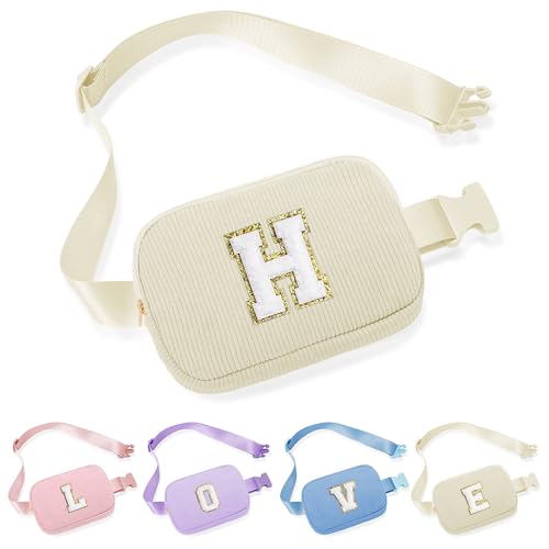 Parima Buchstaben Bauchtasche Gürteltasche für Damen, Cord Bauchtasche Beige Gürteltasche Mädchen Geschenke für Mädchen Geburtstagsgeschenk für Teenager Mädchen Frauen Bauchtasche mit Buchstaben H Parima Buchstaben Bauchtasche Gürteltasche für Damen, Cord Bauchtasche Beige Gürteltasche Mädchen Geschenke für Mädchen Geburtstagsgeschenk für Teenager Mädchen Frauen Bauchtasche mit Buchstaben H von Parima