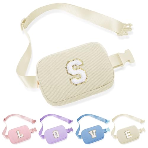 Parima Buchstaben Bauchtasche Damen Mädchen - Cord Bauchtasche Beige Gürteltasche Hüfttaschen Damen Personalisierte Geschenke für Mädchen Geburtstagsgeschenk für Frauen Bauchtasche mit Buchstaben S Parima Buchstaben Bauchtasche Damen Mädchen - Cord Bauchtasche Beige Gürteltasche Hüfttaschen Damen Personalisierte Geschenke für Mädchen Geburtstagsgeschenk für Frauen Bauchtasche mit Buchstaben S von Parima