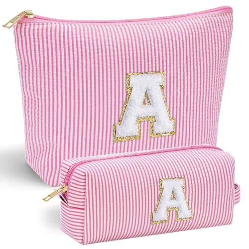 Parima Groß Kosmetiktasche für Mädchen - Rosa Kosmetiktasche Reise Kosmetiktaschen Geschenke für Frauen Mädchen Freunde Hochzeitstag Geschenke für Frau Mama Kosmetiktasche mit Buchstaben A Parima Groß Kosmetiktasche für Mädchen - Rosa Kosmetiktasche Reise Kosmetiktaschen Geschenke für Frauen Mädchen Freunde Hochzeitstag Geschenke für Frau Mama Kosmetiktasche mit Buchstaben A von Parima