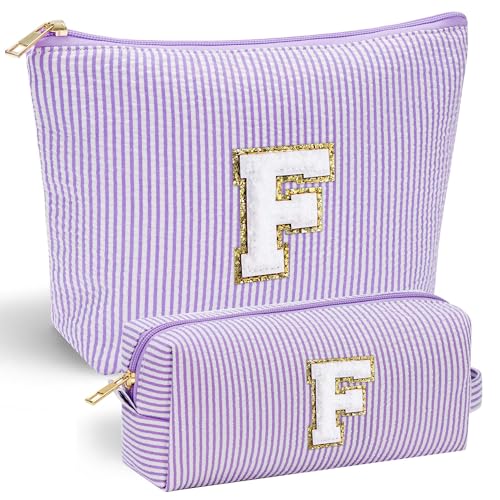 Parima Kosmetiktasche für Damen Mädchen - Lila Kosmetiktasche Buchstaben F Kosmetiktasche Frauen Tochter Teenager Mädchen Geschenk für Freundin Mädchen Trauzeugin Geschenk Parima Kosmetiktasche für Damen Mädchen - Lila Kosmetiktasche Buchstaben F Kosmetiktasche Frauen Tochter Teenager Mädchen Geschenk für Freundin Mädchen Trauzeugin Geschenk von Parima