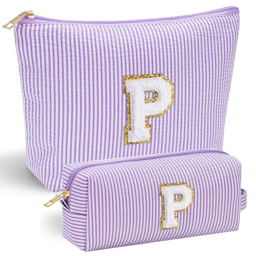 Parima Buchstaben Kosmetiktasche für Mädchen - 2 Stück Kosmetiktasche Reise Kulturtasche Mädchen Geschenke für Mütter Danke Geschenk für Erzieherin Beste Freundin Buchstaben Kosmetiktasche P Parima Buchstaben Kosmetiktasche für Mädchen - 2 Stück Kosmetiktasche Reise Kulturtasche Mädchen Geschenke für Mütter Danke Geschenk für Erzieherin Beste Freundin Buchstaben Kosmetiktasche P von Parima