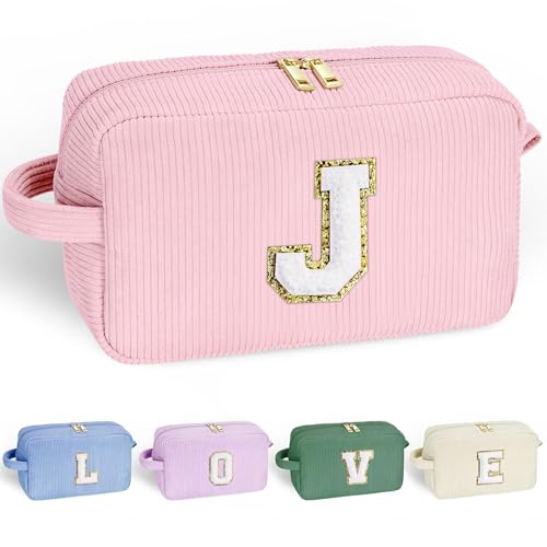 Parima Geburtstagsgeschenk für Frauen Mädchen - Rosa Kosmetiktasche Reise Kosmetiktaschen Weihnachten Geschenke für Mädchen Schwester Frau Geschenk für Frauen Freundin Kosmetiktasche mit Buchstaben J Parima Geburtstagsgeschenk für Frauen Mädchen - Rosa Kosmetiktasche Reise Kosmetiktaschen Weihnachten Geschenke für Mädchen Schwester Frau Geschenk für Frauen Freundin Kosmetiktasche mit Buchstaben J von Parima