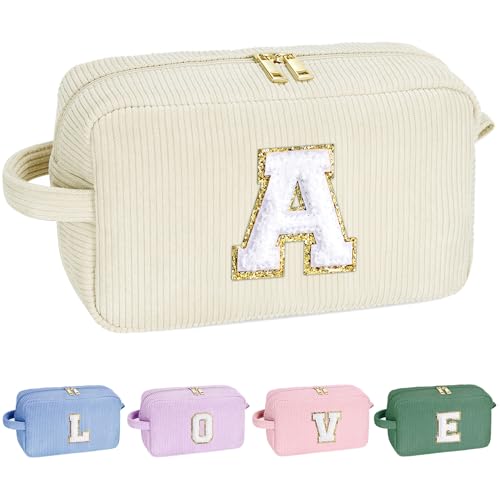 Parima Geschenke für Mädchen - Beige Kosmetiktasche Personalisierte Kosmetiktaschen Cord Kosmetiktasche Geburtstagsgeschenk für Mama Frauen Geschenke für Mädchen Kosmetiktasche mit Buchstaben A Parima Geschenke für Mädchen - Beige Kosmetiktasche Personalisierte Kosmetiktaschen Cord Kosmetiktasche Geburtstagsgeschenk für Mama Frauen Geschenke für Mädchen Kosmetiktasche mit Buchstaben A von Parima