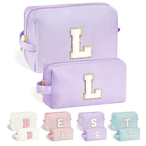 Parima Geschenke für Frauen Weihnachten - Buchstaben Kosmetiktasche Personalisierte Geschenke für Teenager Mädchen Geburtstagsgeschenk für Frauen Freundin Mädchen Lila Kosmetiktasche mit Buchstaben L Parima Geschenke für Frauen Weihnachten - Buchstaben Kosmetiktasche Personalisierte Geschenke für Teenager Mädchen Geburtstagsgeschenk für Frauen Freundin Mädchen Lila Kosmetiktasche mit Buchstaben L von Parima