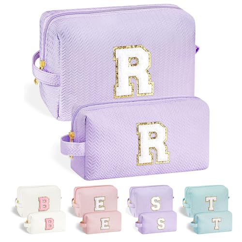 Parima Buchstaben Kosmetiktasche Damen Mädchen - Lila Kosmetiktasche Reise Kosmetiktaschen Personalisierte Geschenk für Mädchen Geburtstagsgeschenk für Frauen Kosmetiktasche mit Buchstaben R Parima Buchstaben Kosmetiktasche Damen Mädchen - Lila Kosmetiktasche Reise Kosmetiktaschen Personalisierte Geschenk für Mädchen Geburtstagsgeschenk für Frauen Kosmetiktasche mit Buchstaben R von Parima