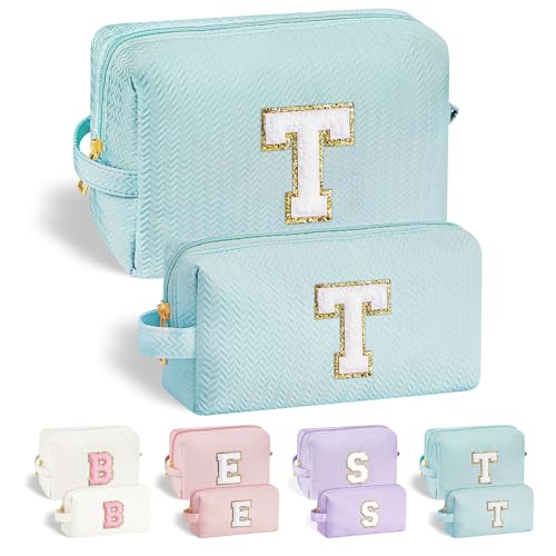 Parima Geschenk Mädchen 7 Jahre - Geschenke Zum 7 Geburtstag Mädchen Kosmetiktasche Blau Make-Up-Tasche Freundin Geschenke Teenager Mädchen Geschenke Buchstaben T Kosmetiktasche Parima Geschenk Mädchen 7 Jahre - Geschenke Zum 7 Geburtstag Mädchen Kosmetiktasche Blau Make-Up-Tasche Freundin Geschenke Teenager Mädchen Geschenke Buchstaben T Kosmetiktasche von Parima