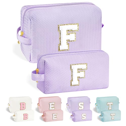 Parima Mädchen Geschenke 12 Jahre - Reise Kosmetiktasche Buchstaben F Kosmetiktasche Lila Kosmetiktasche für Beste Freundin Geschenke für Frauen Teenager Mädchen Geburtstagsgeschenk für Frauen Mädchen Parima Mädchen Geschenke 12 Jahre - Reise Kosmetiktasche Buchstaben F Kosmetiktasche Lila Kosmetiktasche für Beste Freundin Geschenke für Frauen Teenager Mädchen Geburtstagsgeschenk für Frauen Mädchen von Parima