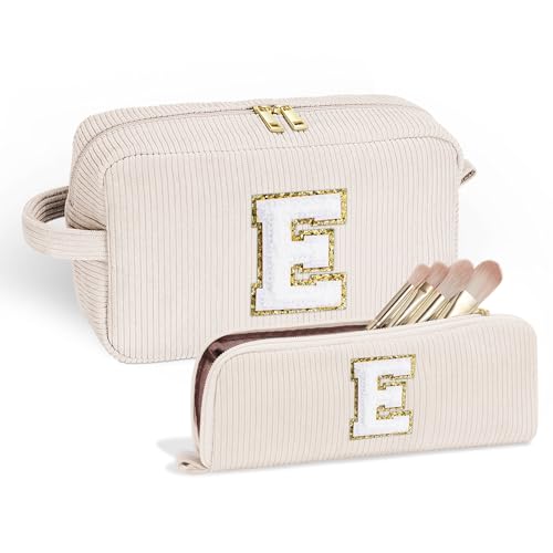 Parima Geschenke für Frauen - Kosmetiktasche Damen Cord Schminktasche für Mädchen Reise Kosmetiktasche Klein Damen Personalisierte Geburtstagsgeschenk für Frauen Mama Kosmetiktasche mit Buchstaben E Parima Geschenke für Frauen - Kosmetiktasche Damen Cord Schminktasche für Mädchen Reise Kosmetiktasche Klein Damen Personalisierte Geburtstagsgeschenk für Frauen Mama Kosmetiktasche mit Buchstaben E von Parima