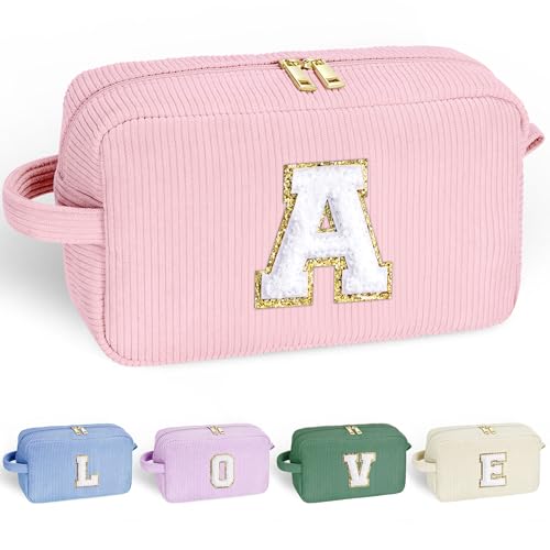 Parima Kosmetiktasche Mädchen - Cord Kosmetiktasche Rosa Kosmetiktasche Personalisierte Geschenke für Mädchen Mama Geburtstagsgeschenke für Frauen Teenager Mädchen Kosmetiktasche mit Buchstaben A Parima Kosmetiktasche Mädchen - Cord Kosmetiktasche Rosa Kosmetiktasche Personalisierte Geschenke für Mädchen Mama Geburtstagsgeschenke für Frauen Teenager Mädchen Kosmetiktasche mit Buchstaben A von Parima
