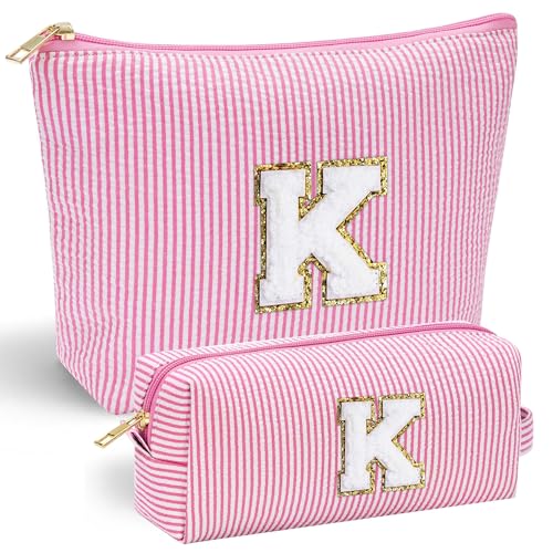 Parima Mädchen Geschenke 12 Jahre - 2 Stück Kosmetiktasche Mädchen Rosa Make Up Tasche Reise Kosmetiktaschen Beste Freundin Geschenke Frauen Mädchen Buchstaben Kosmetiktasche K Parima Mädchen Geschenke 12 Jahre - 2 Stück Kosmetiktasche Mädchen Rosa Make Up Tasche Reise Kosmetiktaschen Beste Freundin Geschenke Frauen Mädchen Buchstaben Kosmetiktasche K von Parima