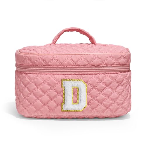 Parima Mädchen Geschenke 7 Jahre - Rosa Make up Tasche Kulturtasche Damen Groß Kosmetiktasche Reise Kosmetiktasche Beste Freundin Geschenke Hochzeitstag Geschenke Schminktasche für Damen und Mädchen D Parima Mädchen Geschenke 7 Jahre - Rosa Make up Tasche Kulturtasche Damen Groß Kosmetiktasche Reise Kosmetiktasche Beste Freundin Geschenke Hochzeitstag Geschenke Schminktasche für Damen und Mädchen D von Parima