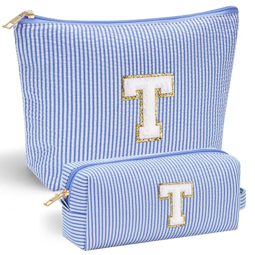 Parima Geschenke für Mädchen - 2 Stück Kosmetiktasche Klein Schminktasche Reise Make Up Tasche Geschenke für Frauen Teenager Mädchen Schwester Geschenk Mama Geschenk Frau Blau Kosmetiktasche T Parima Geschenke für Mädchen - 2 Stück Kosmetiktasche Klein Schminktasche Reise Make Up Tasche Geschenke für Frauen Teenager Mädchen Schwester Geschenk Mama Geschenk Frau Blau Kosmetiktasche T von Parima
