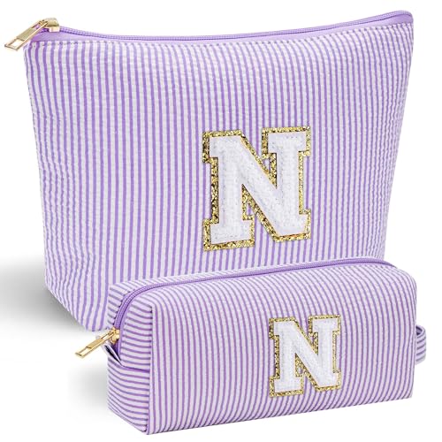 Parima Personalisierte Geschenke für Mädchen - 2 Stück Make up Tasche Klein Kosmetiktasche Damen Reise Kosmetiktasche Mädchen Geschenke für Teenager Mädchen Weihnachts Geschenk Lila Kosmetiktasche N Parima Personalisierte Geschenke für Mädchen - 2 Stück Make up Tasche Klein Kosmetiktasche Damen Reise Kosmetiktasche Mädchen Geschenke für Teenager Mädchen Weihnachts Geschenk Lila Kosmetiktasche N von Parima