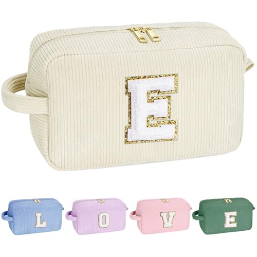Parima Personalisierte Geschenke für Mädchen - Beige Kosmetiktasche Mädchen Reiseutensilien Kosmetiktasche für Mädchen Geburtstagsgeschenk für Frauen Mädchen Freund Kosmetiktasche mit Buchstaben E Parima Personalisierte Geschenke für Mädchen - Beige Kosmetiktasche Mädchen Reiseutensilien Kosmetiktasche für Mädchen Geburtstagsgeschenk für Frauen Mädchen Freund Kosmetiktasche mit Buchstaben E von Parima