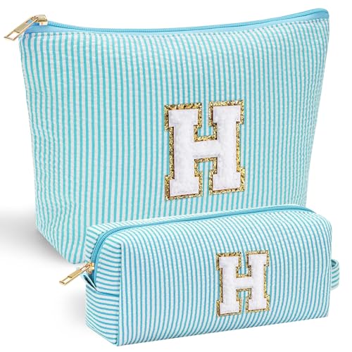 Parima Personalisierte Geschenke für Mädchen - Reise Kosmetiktasche Hellblau Make up Organizer Tasche Geschenke für Frauen Freundin Teenager Mädchen Danke Geschenk Kosmetiktasche mit Buchstaben H Parima Personalisierte Geschenke für Mädchen - Reise Kosmetiktasche Hellblau Make up Organizer Tasche Geschenke für Frauen Freundin Teenager Mädchen Danke Geschenk Kosmetiktasche mit Buchstaben H von Parima