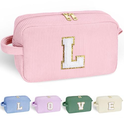 Parima Personalisierte Geschenke für Mädchen - Rosa Kosmetiktasche Mädchen Reiseutensilien Kosmetiktasche für Mädchen Geburtstagsgeschenk für Frauen Mädchen Freund Kosmetiktasche mit Buchstaben L Parima Personalisierte Geschenke für Mädchen - Rosa Kosmetiktasche Mädchen Reiseutensilien Kosmetiktasche für Mädchen Geburtstagsgeschenk für Frauen Mädchen Freund Kosmetiktasche mit Buchstaben L von Parima