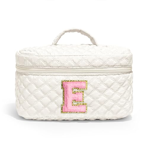 Parima Kosmetiktasche Damen - Groß Kosmetiktasche Schminktasche Damen Reise Make up Tasche Geburtstagsgeschenk für Teenager Mädchen Schwester Mutter Tochter Frau Freund Baumwolle Weiß Kosmetiktasche E Parima Kosmetiktasche Damen - Groß Kosmetiktasche Schminktasche Damen Reise Make up Tasche Geburtstagsgeschenk für Teenager Mädchen Schwester Mutter Tochter Frau Freund Baumwolle Weiß Kosmetiktasche E von Parima