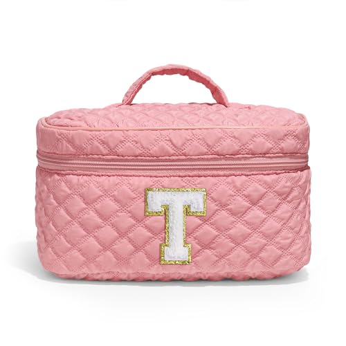 Parima Rosa Kosmetiktasche für Teenager - Reise Kosmetiktasche Groß Schminktasche für Mädchen Kulturbeutel Groß Geschenke für Freundinnen Frau Frauen Baumwolle Kosmetiktasche T Parima Rosa Kosmetiktasche für Teenager - Reise Kosmetiktasche Groß Schminktasche für Mädchen Kulturbeutel Groß Geschenke für Freundinnen Frau Frauen Baumwolle Kosmetiktasche T von Parima