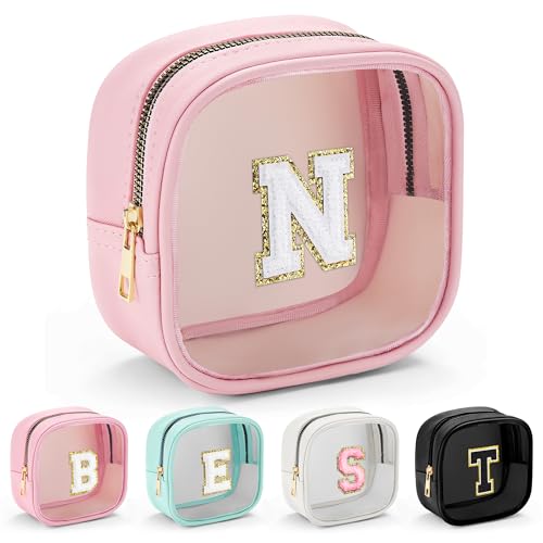 Parima Wasserdicht Kosmetiktasche - Tragbare Reise Kosmetiktasche Rosa Make Up Organizer Durchsichtige Kulturbeutel Personalisierte Geschenke für Frauen Teenager Mädchen Buchstaben N Kosmetiktasche Parima Wasserdicht Kosmetiktasche - Tragbare Reise Kosmetiktasche Rosa Make Up Organizer Durchsichtige Kulturbeutel Personalisierte Geschenke für Frauen Teenager Mädchen Buchstaben N Kosmetiktasche von Parima