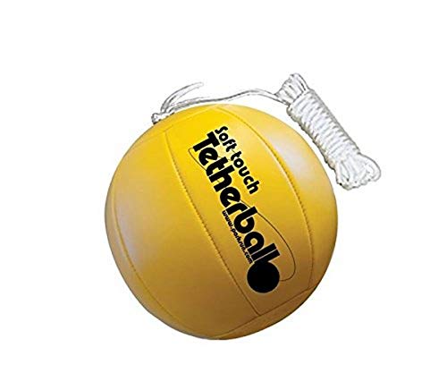 Park & Sun Sports Soft Touch Tetherball mit Nylonschnur und Clip, 2,1 m, Rot/Weiß/Blau von Park & Sun Sports