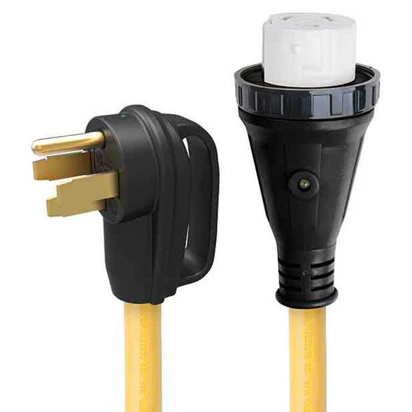 Parkpower By Marinco 50a 10.9 M 4-wire Detachable Power Cord With Indicator Light Golden von Parkpower By Marinco
