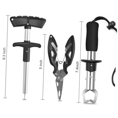 Parliky 1 Satz Tragbarer 3-teiliger Köderentferner Professioneller Hakenentferner Zum Angeln von Parliky