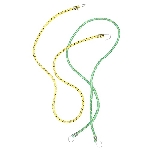 Parliky 2er Set Bungee Cord Gummibänder Mit Haken Verstellbare Elastische Spanngurte Für Lasten 8mm x Farben Zufällig Ideal Für Fahrräder Und Fahrzeuge Strapazierfähig Und von Parliky