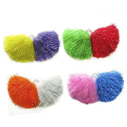 Parliky 8st Glitzerbommeln Für Cheerleader Glitzernder Cheerleader-Pompom Jubelnde Requisiten Jubelnde Squad-vorräte Metallische Cheer Poms Cheerleader-Pompons Requisiten Poms Jubel Pom von Parliky